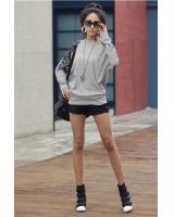 WT2438 Stylish Long Sleeves Top Grey