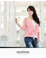 WJ8124 Polka Dot Jacket Pink