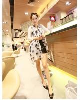 WJ8227 Skull Print Jacket White