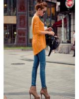 WT8291 Sexy Back Top Orange
