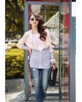 WJ8284 Stylish Zipper Jacket Pink