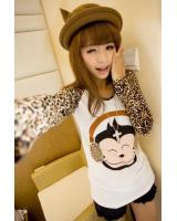 WT8981 Stylish Top Leopard