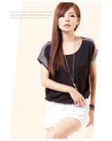 WT9026 Stylish Sequin Top Black