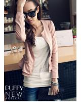WJ9051 Stylish Zipper Jacket Pink