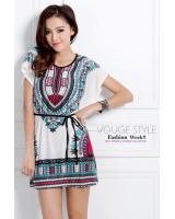 WD9098 Korea Fashion Dress White