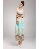 WD9149 Sweet Fashion Dress Blue
