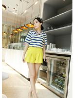 WT9085 Fashion Stripe Top Blue
