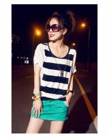 WT9180 Stripe Top As Picture