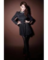 WD9220 Sequin Fashion Dress Black