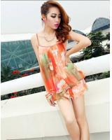 WT9213 Trendy Sexy Top Orange