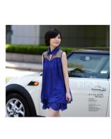 WD9247 Korea Fashion Dress Blue