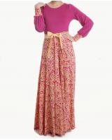 WH3308 Fashion Modern Jubah Pink