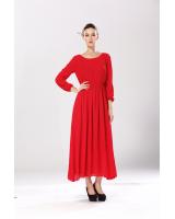 WD5091 Elegant Long Dress Red