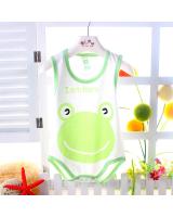 WB1001 Frog Baby Romper Green