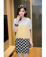 WD5694 Stylish Dress Yellow