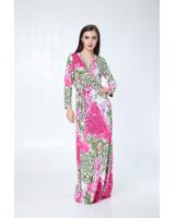 WD6445 Stylish Floral Dress Pink