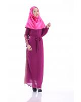 WH3341 Fashion Jubah Purple