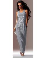 WD6798 Stylish Sleeveless Dress Grey