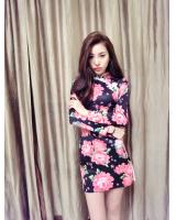 WC3248 Floral Cheongsam As Picture