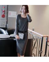 WD6827 Korea Fashion Dress Grey