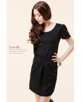 WD7047 Korea Stylish Dress Black