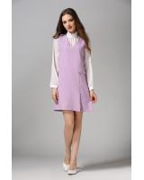 WD7105 Sleeveless Dress Purple