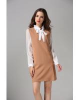 WD7105 Sleeveless Dress Khaki
