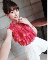 WT7131 Lovely Top Red