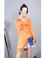 WD7211 Trendy Dress Orange