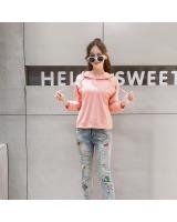 WT7264 Fashion Hooded Top Pink