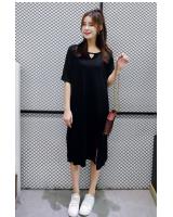WD7593 Stylish Casual Dress Black