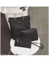 KW80073 Stylish 3 In 1 Handbag Black
