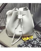 KW80079 Fashion Bucket Handbag Light Grey