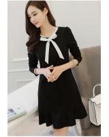WD3863 Korea OL Dress Black
