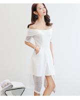 WD3864 Elegant Dress White