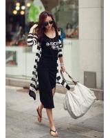 WD21125 Korea Sleeveless Dress Black