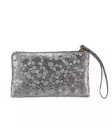 KW80246 Diamond Pouch Bag Silver