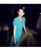 WD21419 Charming Dress Blue