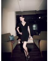 WD21419 Charming Dress Black
