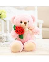 HM 852 Lovely Rose Teddy Bear Pink