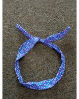 WB7657 Love Design Wire Headband Blue
