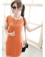 WD21651 Korea Trend Dress Orange
