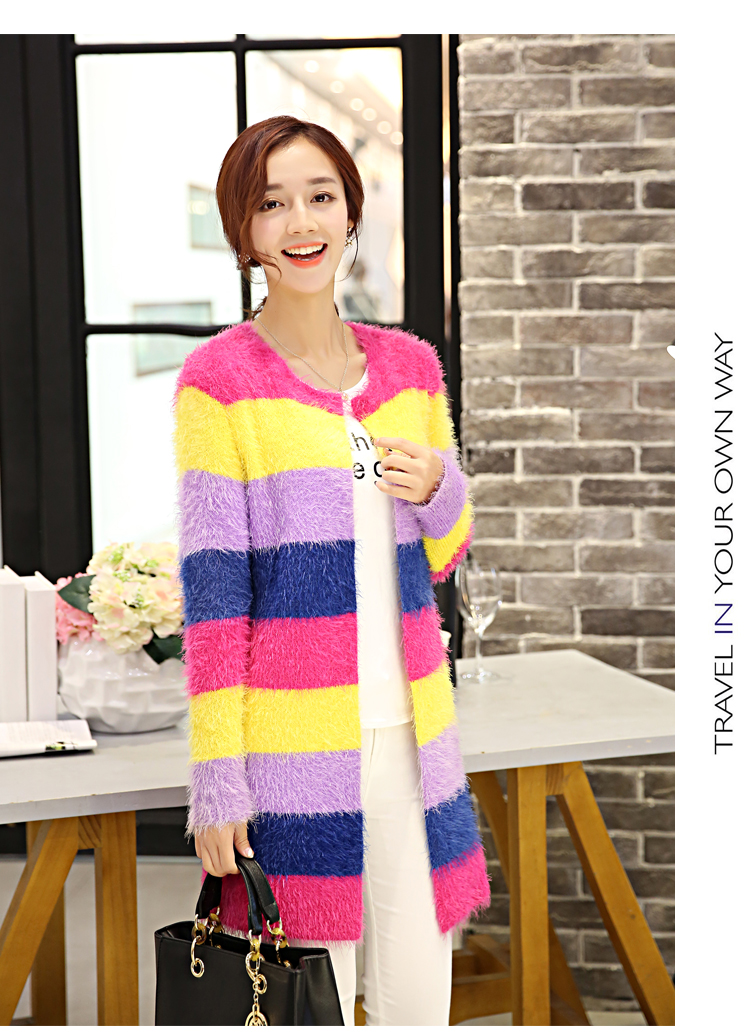 WJ6564 Colourful Cardigan As Picture