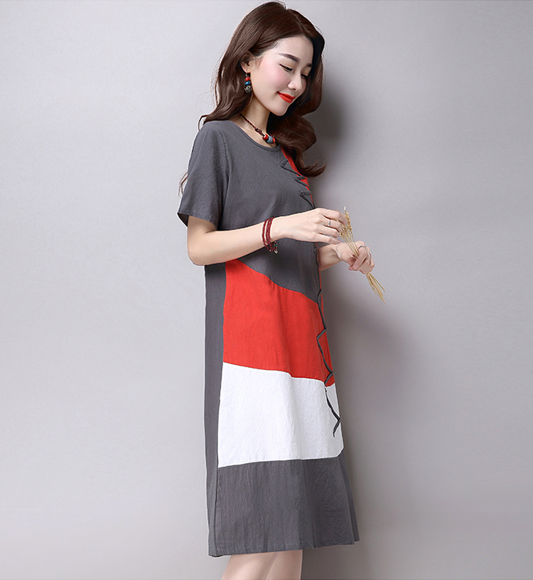 WD3753 Korea Fashion Dress Grey