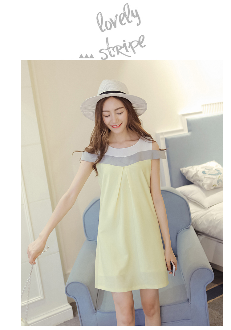 WD3769 Lovely Dress Yellow