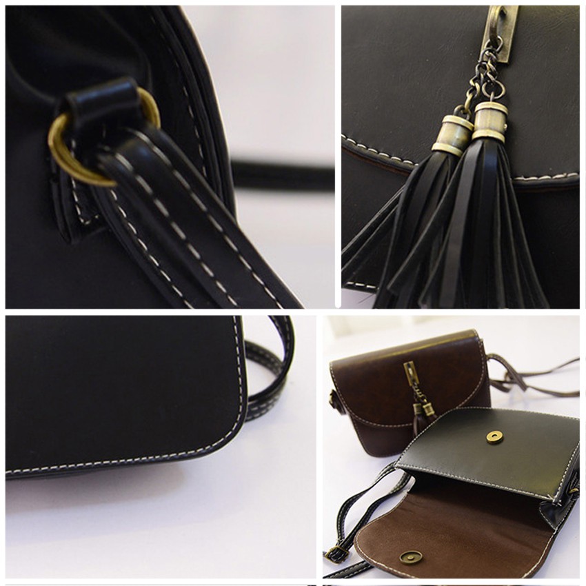 KW80129 Fashion Sling Bag Dark Brown