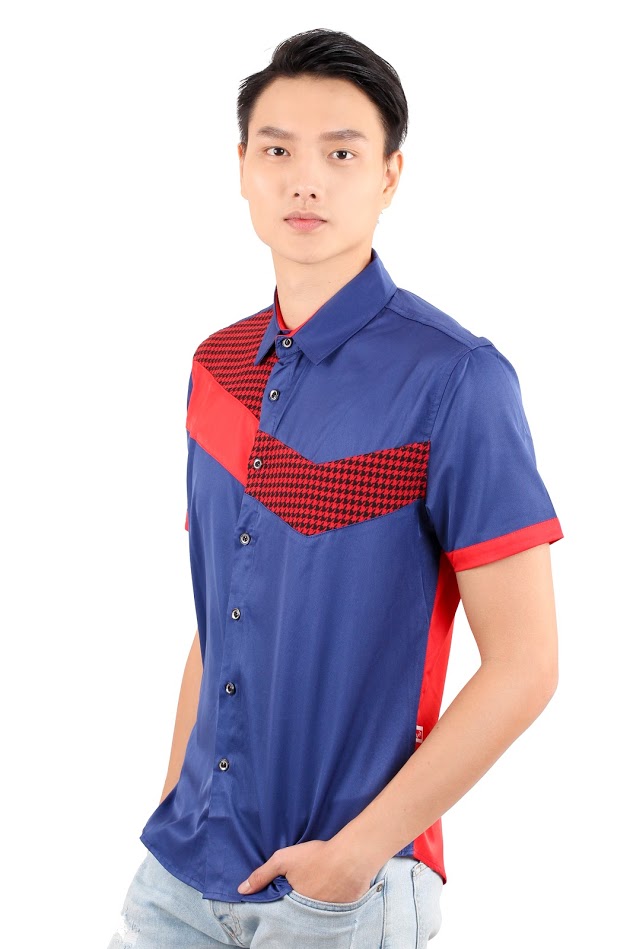 QA-236 Men Stylish Casual Shirt Blue