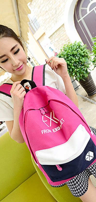 KW80249 Trendy Exo Backpack Hot Pink
