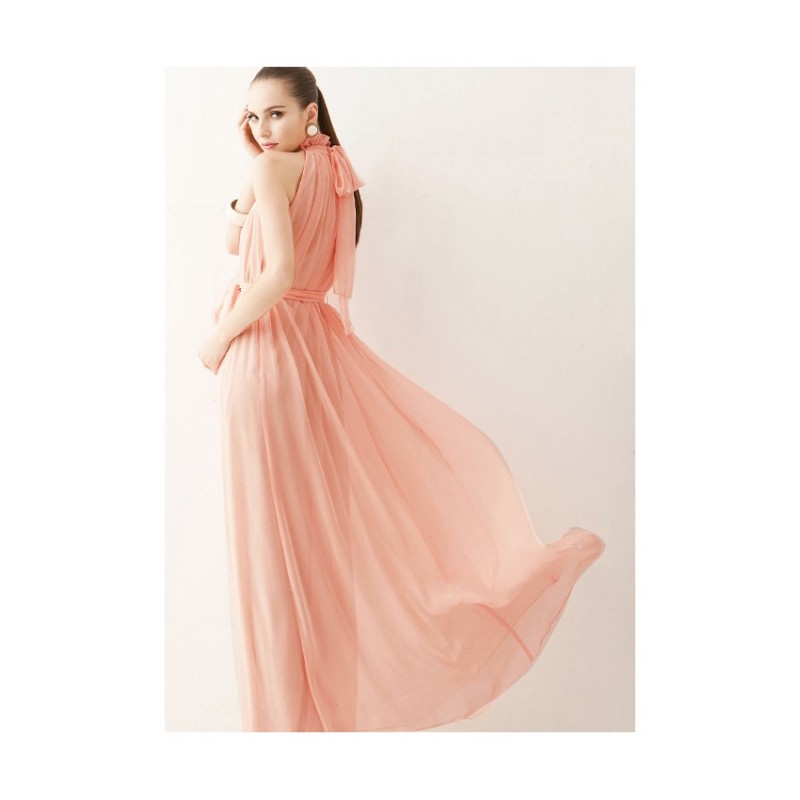 WD21175 Fashion Maxi Dress Pink