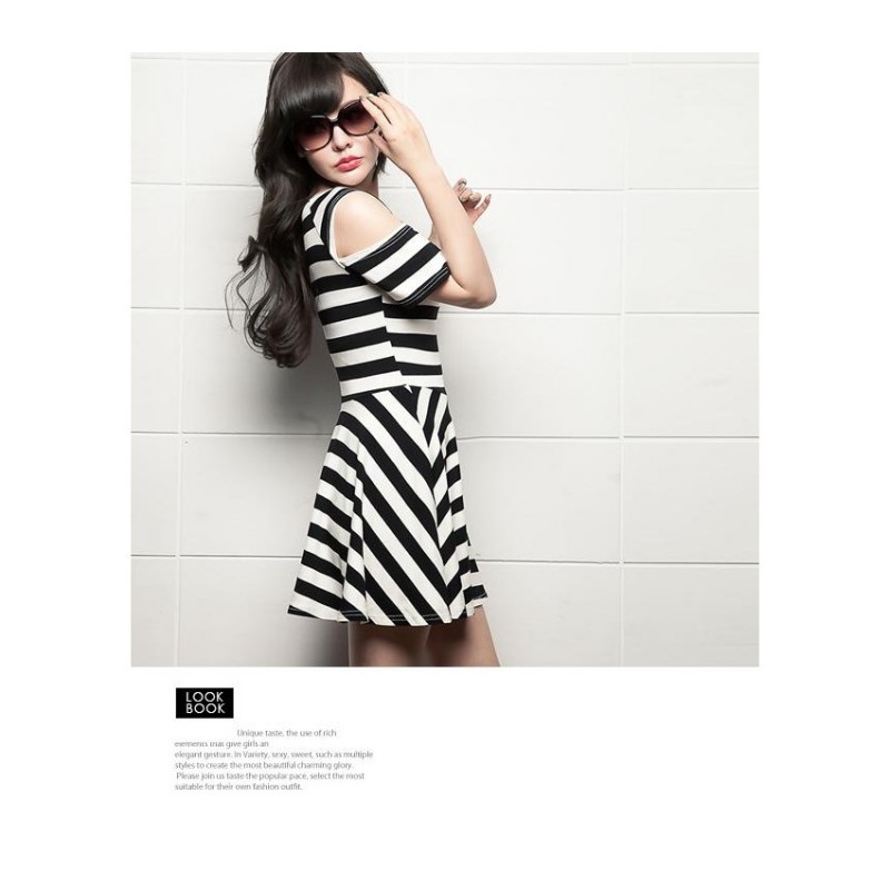 WD21405 Korea Fashion Dress Black